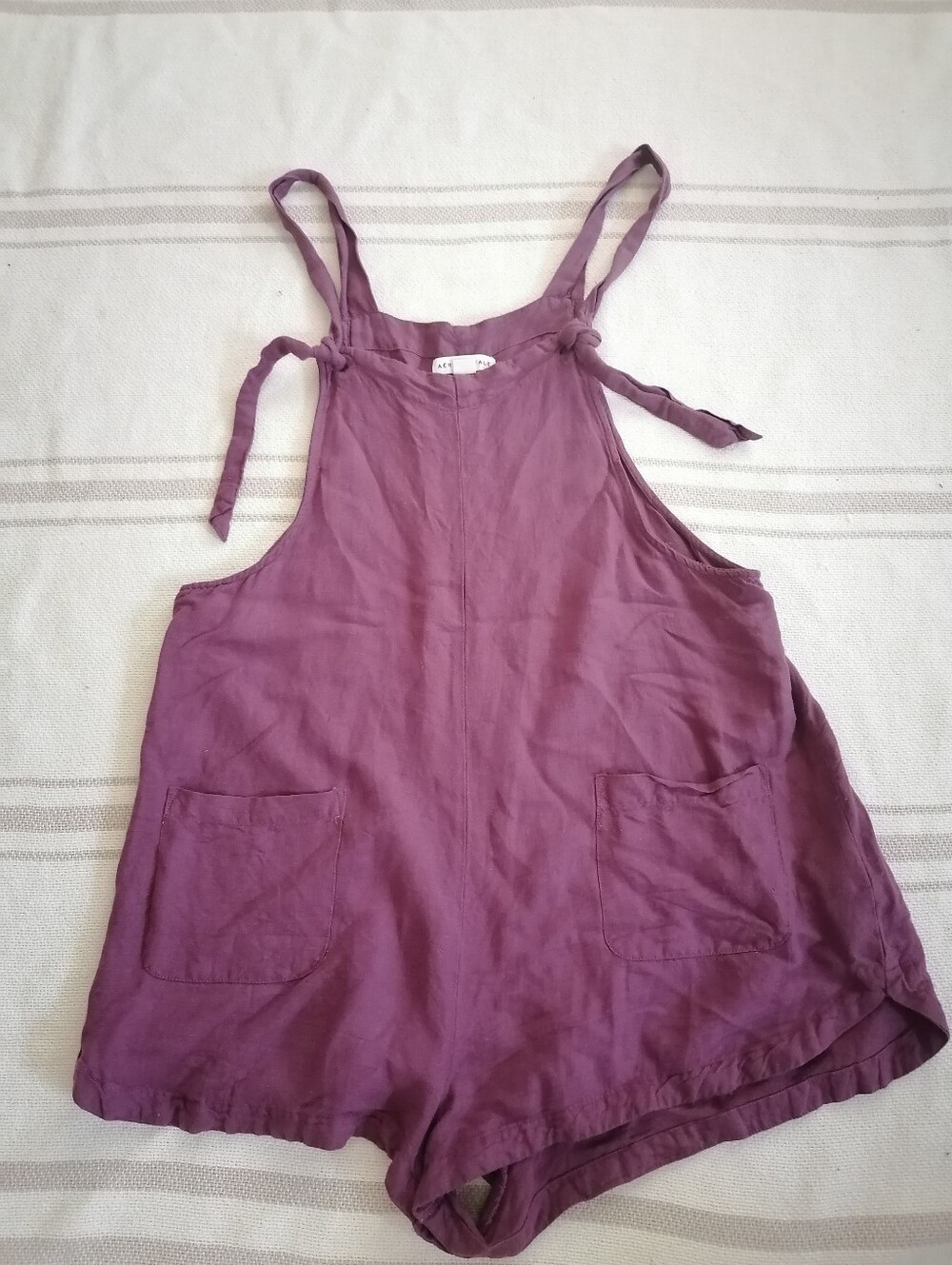 Aeropostle Purple Tie-Strap Romper